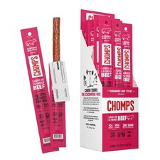Chomps Grass-Fed and Finished Spicy Habanero Beef Jerky 1 Count Pack of 24
