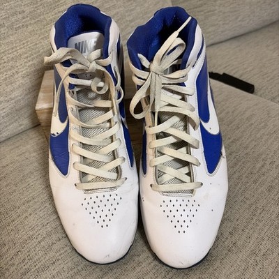 Nike Air Max Destiny TB Men's LaceUp Leather Sneakers BlueWhite 454140-011 SZ 14