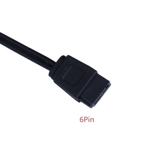 15Pin To 6Pin Adapter Cable Power Supply Cord To Disc Dvd Drive - Afbeelding 4 van 7