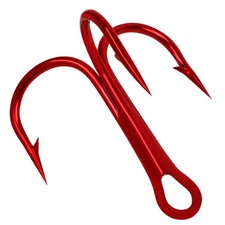 2025 New 50 pcs Treble Fishing Hooks  Small Round Bent Triple Hard Lure Spoon Fi