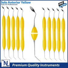 Solo Anterior Composite Filling Spatula   Dental Resin Instrument Yellow Handle