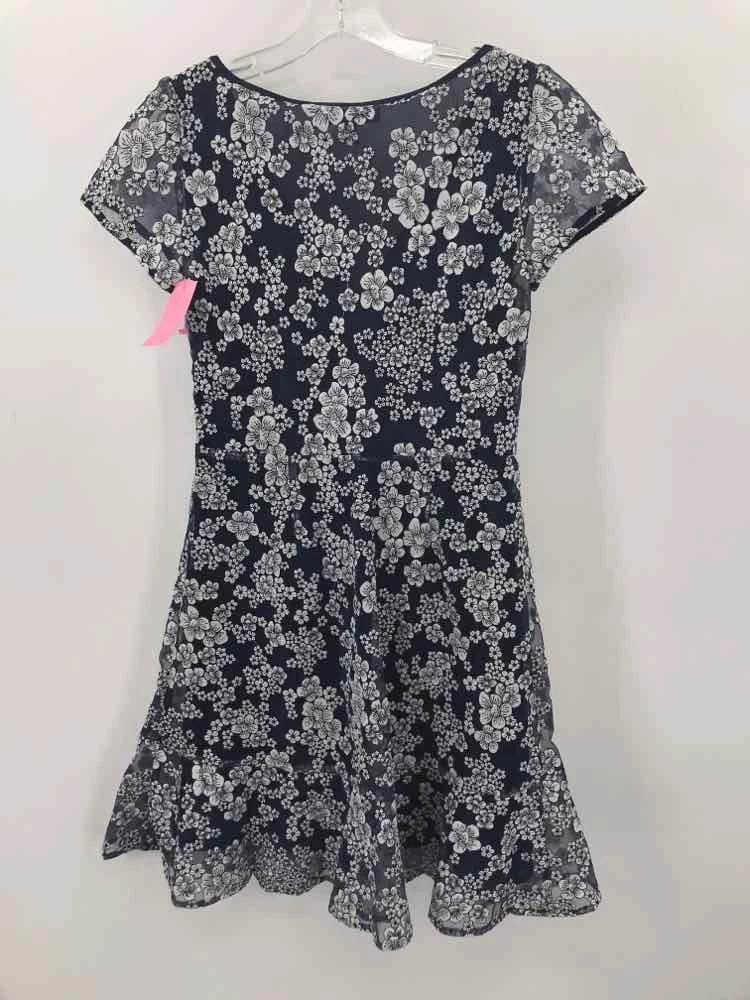 Abito MICHAEL Michael Kors Navy taglia 0 floreale tubino lunghezza ginocchio manica corta