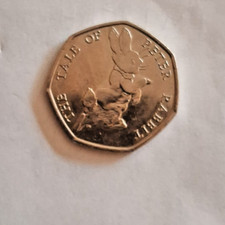 2017 Peter Rabbit 50 pence coin