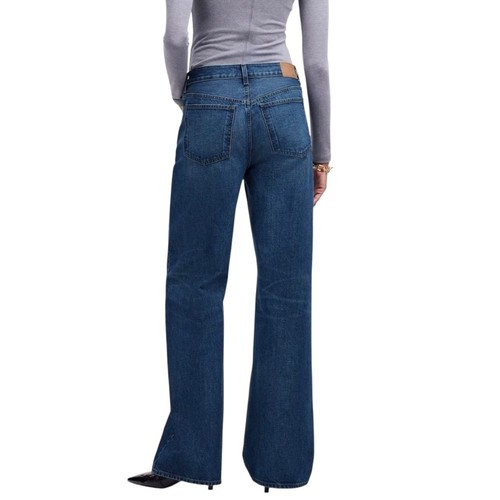 Madewell Low Slung Baggy Jeans Damen Gr. 26 Button Fly Baumwolle Wide Leg - Bild 3 von 12