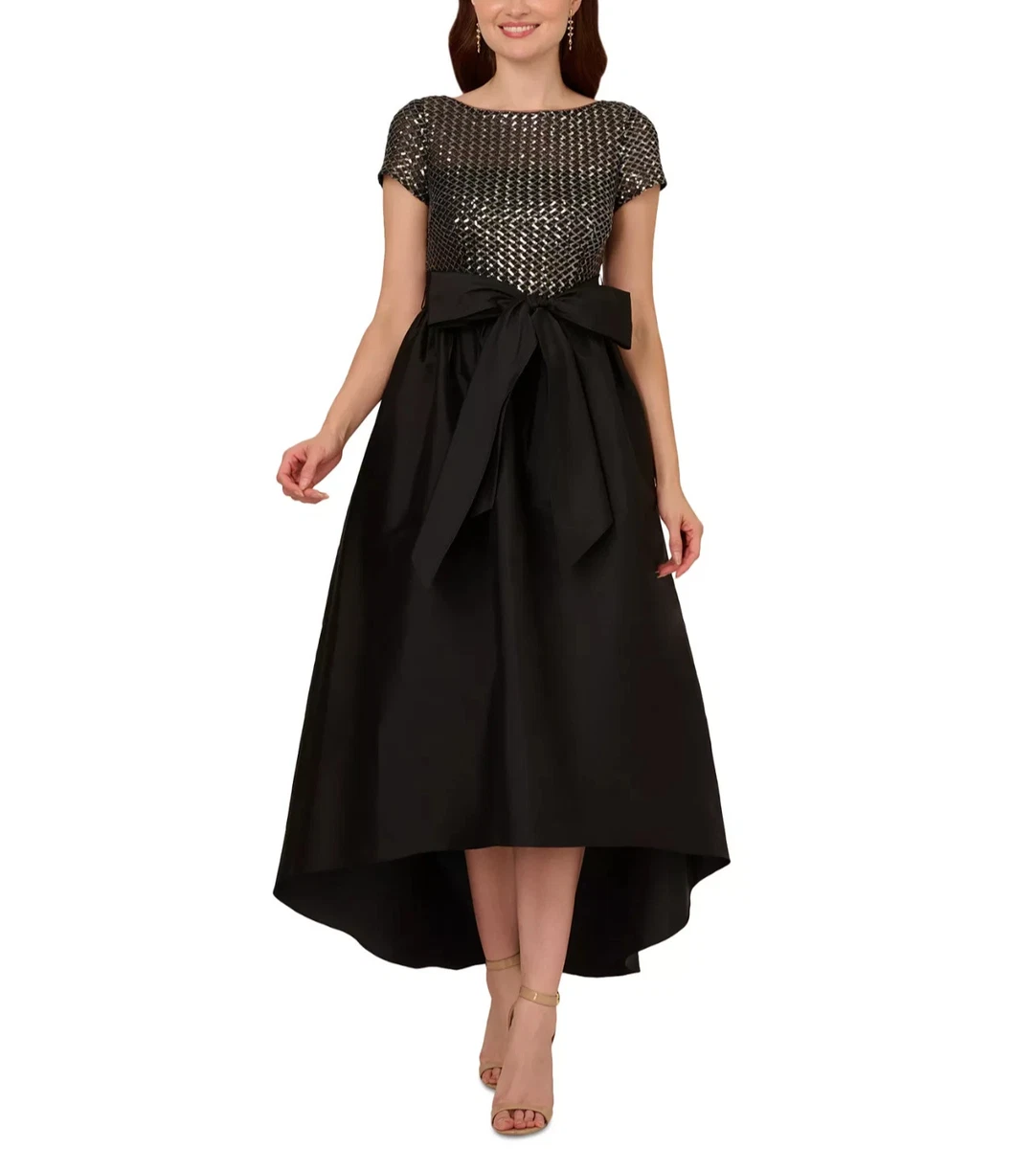 chinese dress ladies Amazon.com: Adrianna Papell Women's Stretch Crepe Long Dress main image 0