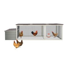 20.93ft  Large wooden chicken coop with Nesting Box  Weatherproof Asphalt Roof