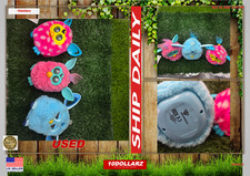 Lote de 3 2012 Furby Boom verde azulado y rosa/azul Poka-Dot Hasbro que probé funcionando