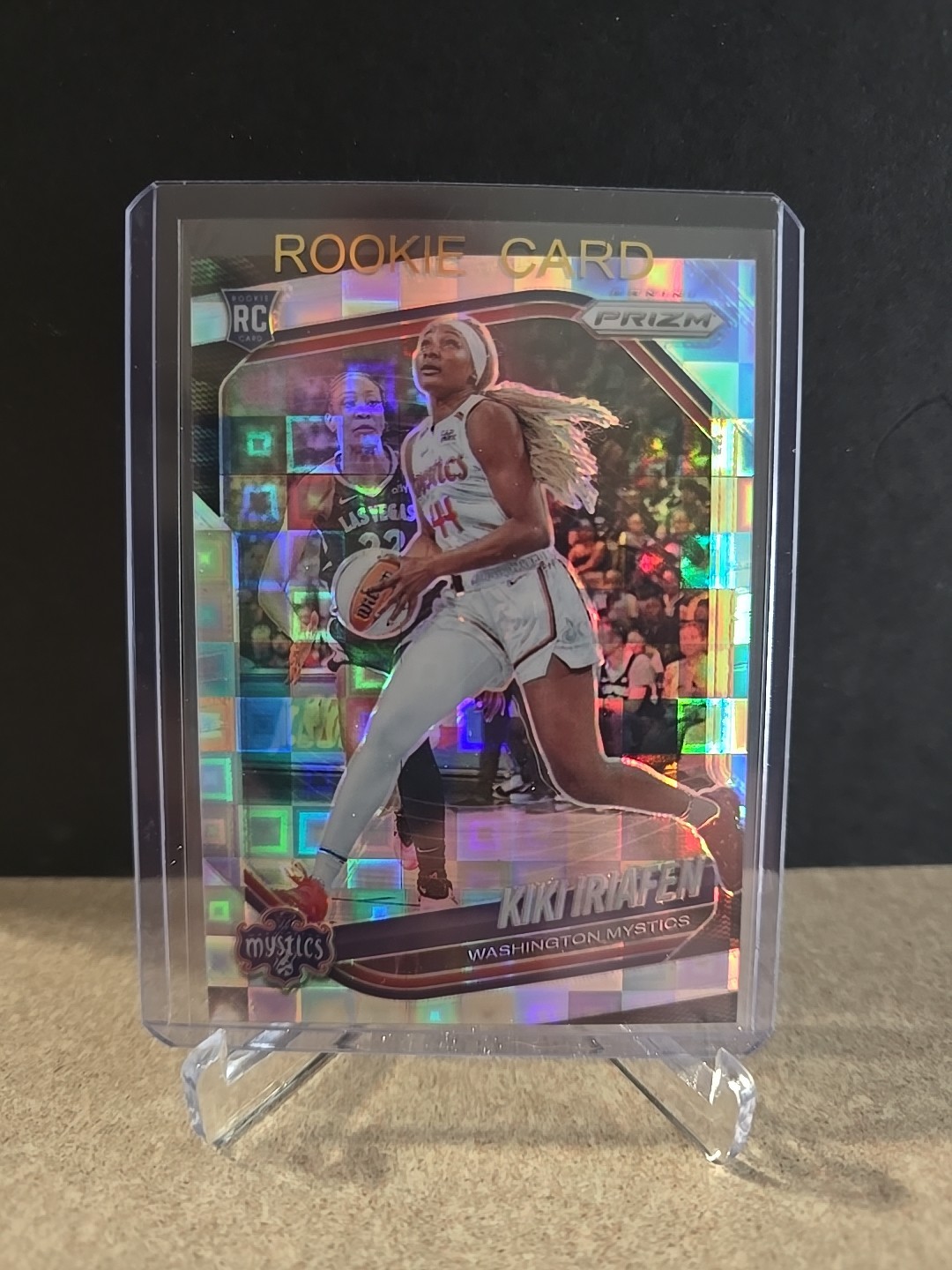 KIKI IRIAFEN - 2025 WNBA CHECKERBOARD PRIZM - SP RC #72 Washington Mystics