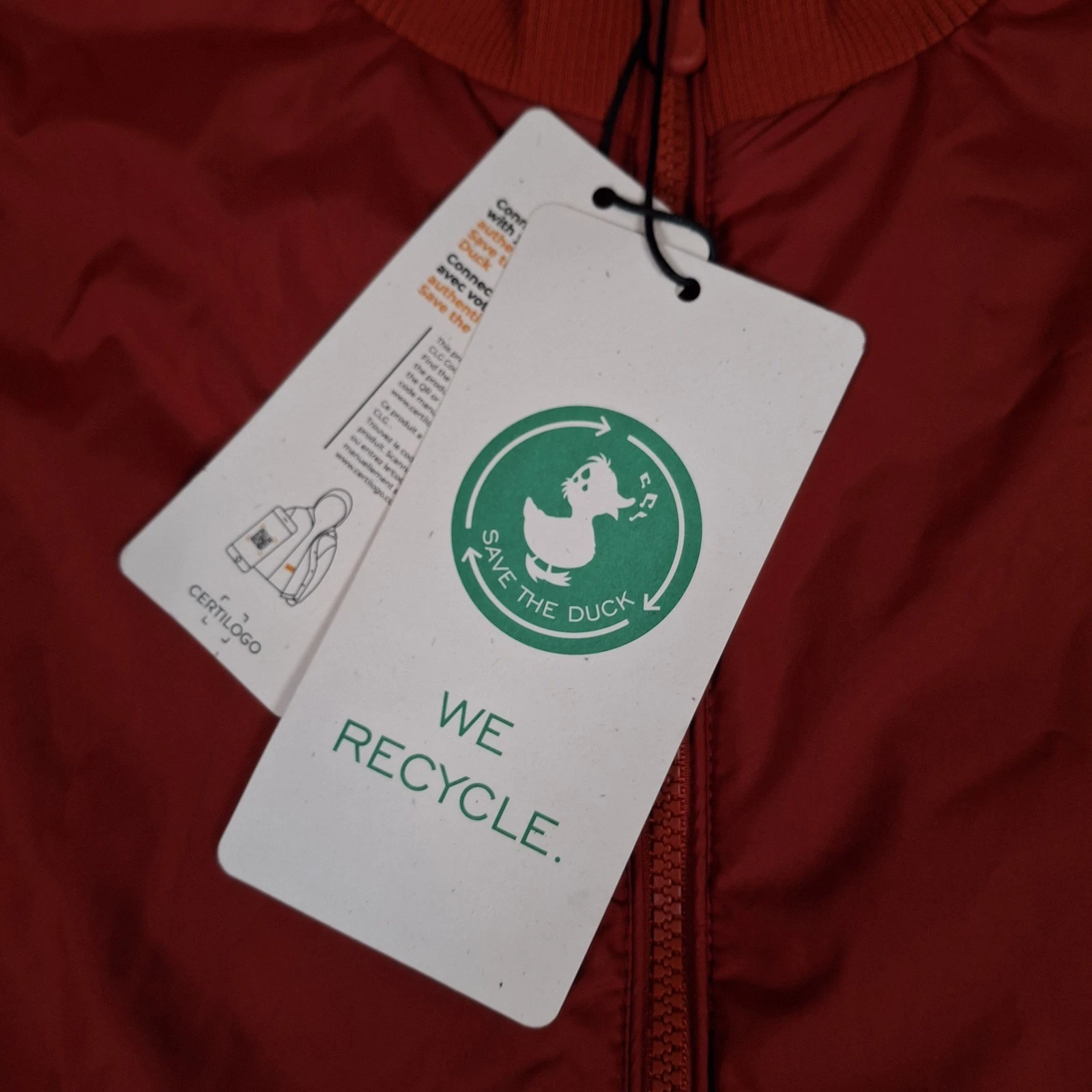 Save The Duck Tucana Vest Men XXL Burnt Orange Plumtech Eco Friendly Zip Pockets image 11