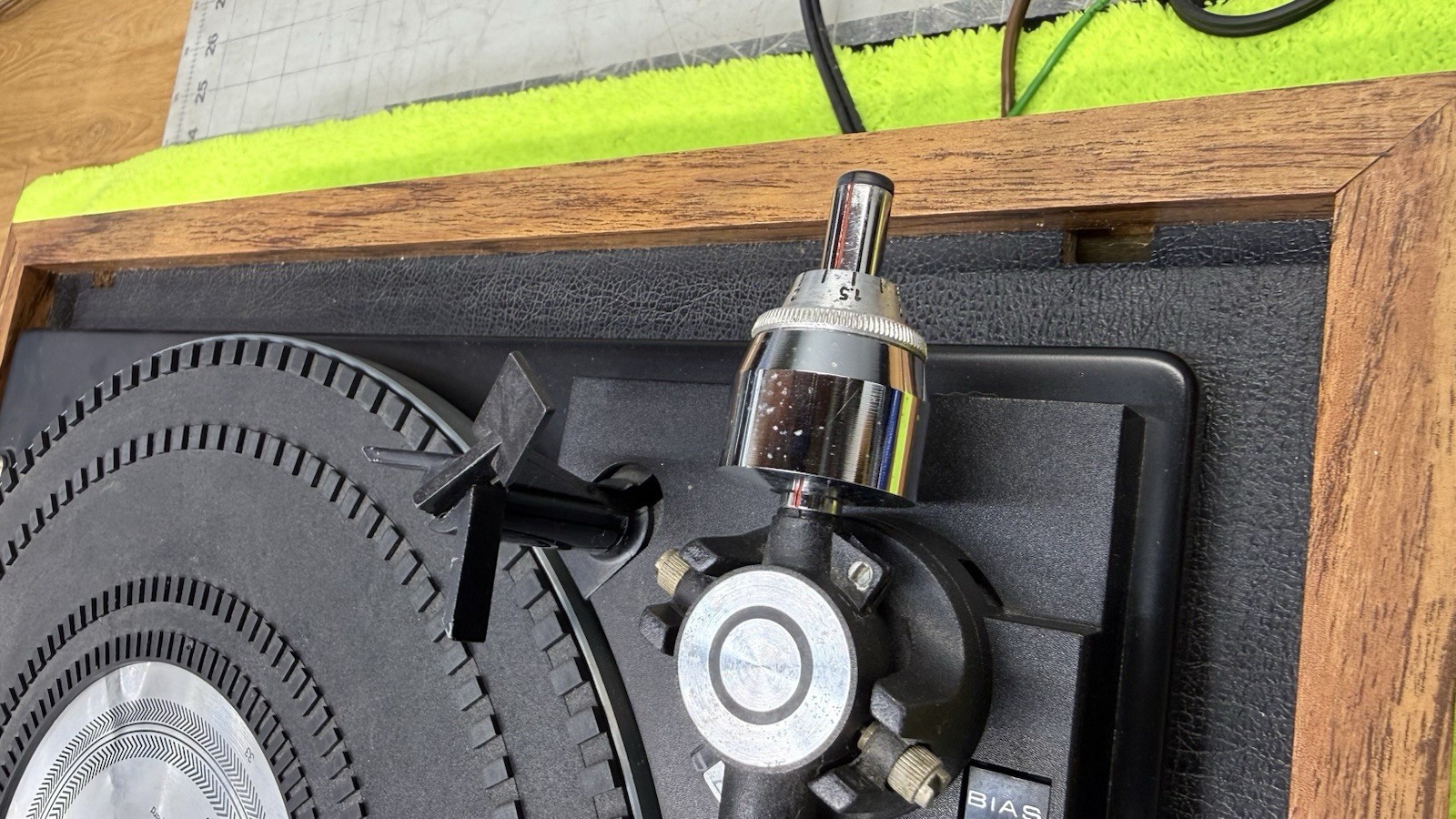 Garrard 990B Turntable SERVICED New Belt AT Cartridge Stylus See Video Works GRT