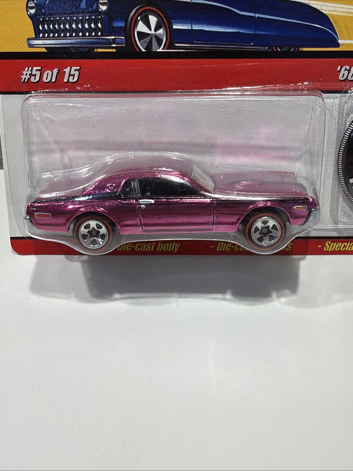 Hot Wheels '68 Mercury Cougar #5 - Pink - 2008 Hot Wheels Classics B32 thumbnail 2