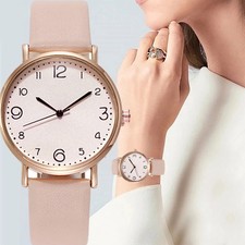 Uhr für Damen Frauen Mädchen Mode Lederarmband Armbanduhren Luxus Geschenk