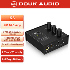 Douk Audio K5 Mini USB DAC Amplificatore per Cuffie Convertitore Digitale-Analogico