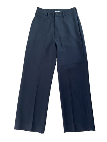 HOBBS x MARILYN ANSELM Vintage 90's Navy Wool Ankle Crop Straight Trousers UK 8