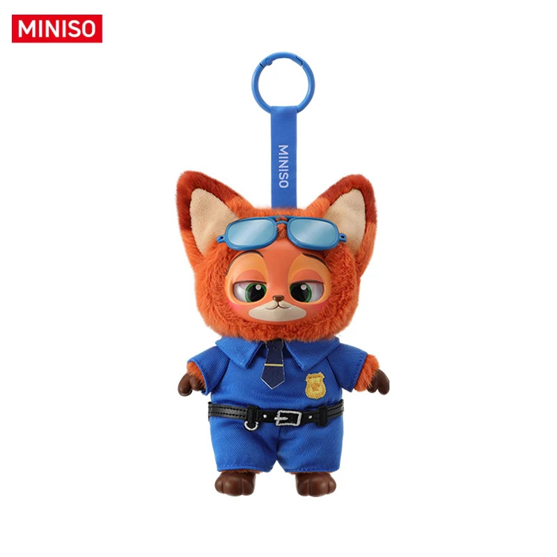 MINISO Zootopia Officer Nick Plush Toy Charm Confirmed Blind Box