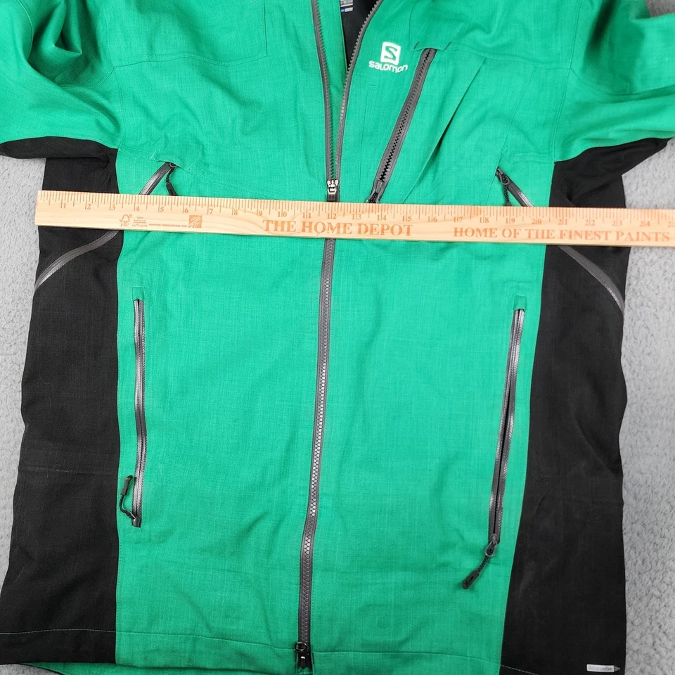 Chaqueta Salomon Para Hombre Grande Verde Cremallera Completa Con Capucha Esquí Snowboard Invierno Foto 4 de 4
