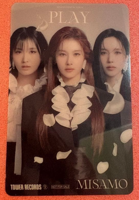 TWICE MISAMO PLAY Tower Record Official Photo card momo sana mina