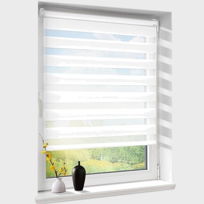 Atlaz Doppelrollo Klemmfix - Licht- und Verdunkelungsrollo für Fenster & Türen