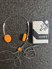 SONY Walkman WM-2 Stereo Cassette Player with Headphones Vintage Works 