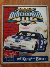 1997 BRICKYARD 400 Miller Lite Rusty Wallace #2 REFLECTIVE PLAQUE (MIRROR)