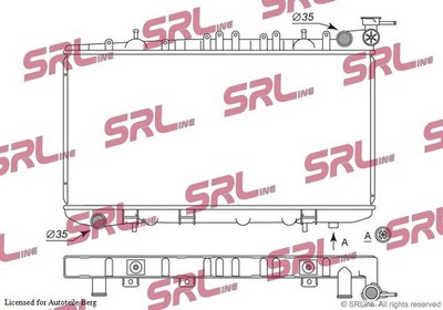 SRLine Wasserkühler für Nissan Almera N15 Sunny N14 Neu