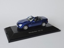 Mercedes SLK230 Blue Convertible Removable Roof 1/43 Herpa B66961951