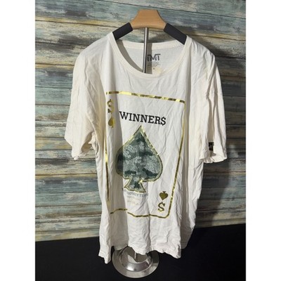 The Money Team TMT Graphic T-Shirt XL White Excellent Winners Ace of Spades USA