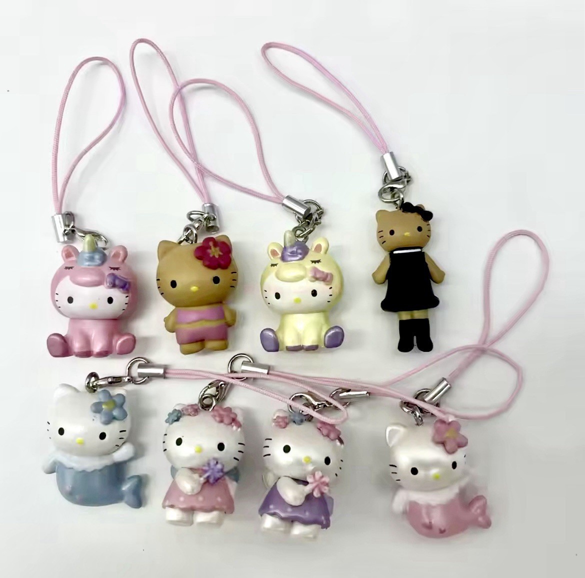 Sanrio Hello Kitty Mermaid Unicorn Cosplay Phone Charms y2k Kawaii