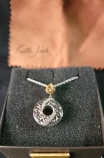 Keith Jack Circle of Life 925 Sterling Silver Pendant **NEW** ~20 in