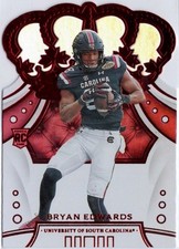 2020 Panini Chronicles Draft Picks Crown Royale Red Bryan Edwards Card RC #43