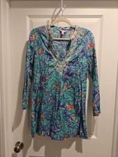 Lilly Pulitzer Sarasota Beeded Tunic - Mai Tai, Size L