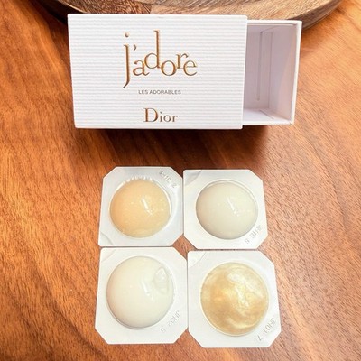 Dior J adore Les Adorables Shimmering Scrub, Body Milk, Cream & Gel 4 Piece Set