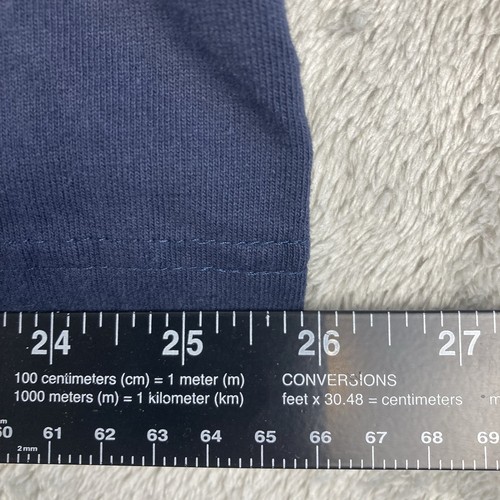 Carhartt Hemd Herren Größe XL dunkelblau langarm 1/4 Knopf Pullover Tasche - Bild 7 von 10