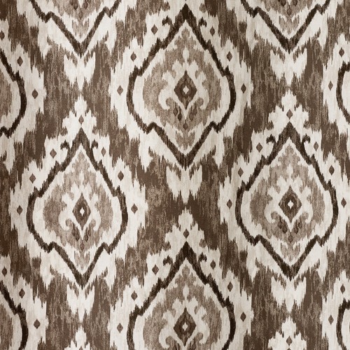 Pineapple Elephant Suri Geo Diamond Motif Lined Eyelet Curtains Pair Natural - Picture 18 of 50