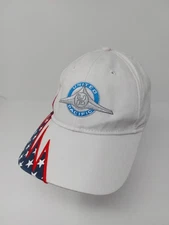 United Pacific UP Strap Back Hat Adjustable Stars Stripes Flames Cap