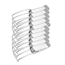 201 Stainless Steel Spring Loaded Toggle Latch Tackle Clamp 86mm 10pcs