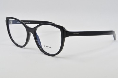 Prada Eyeglasses PR 12VV 1AB1O1 Black Size, 54-18-140