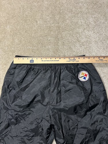 Pittsburgh Steelers Pants Mens XL NFL Football Windbreaker Pro Player Zipper - Picture 4 of 10
