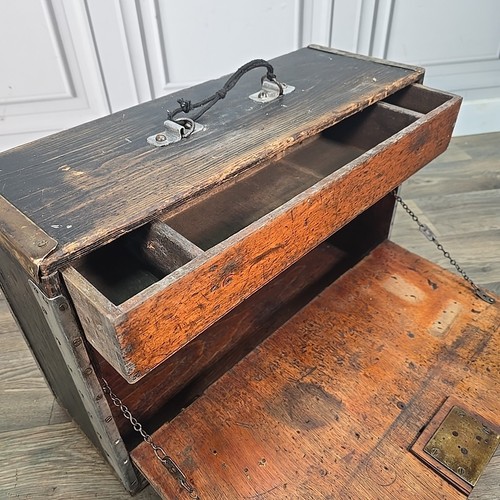 Retro Vintage Wooden Trunk Box Chest Ammo - Army Tool Storage Case - Antique - Picture 19 of 24