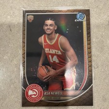 2025/26 Bowman Chrome #BCV-23 Asa Newell 1st Bowman Chrome Reptilian Refractor