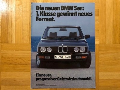 Prospekt BMW E28 5er 1981 518 520i 525i 528i Broschüre Brochure Katalog Catalog