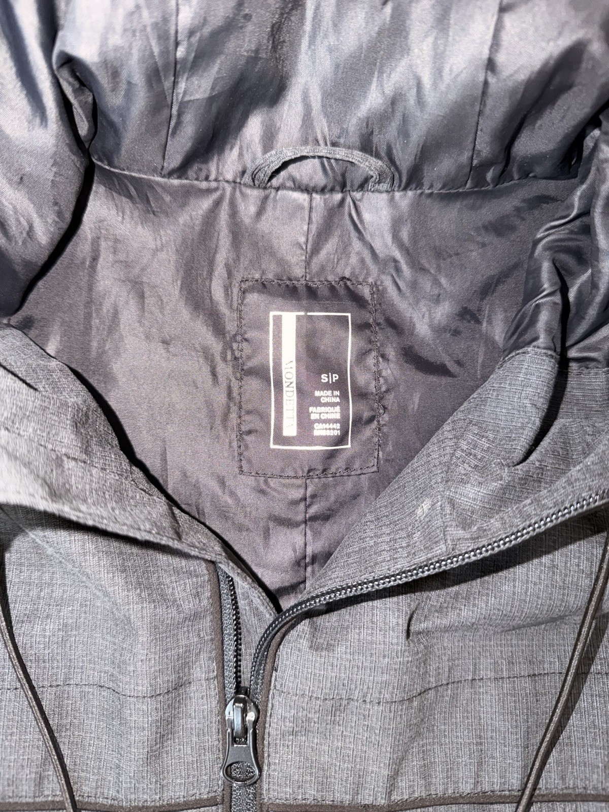 Mondetta Dark Gray Soft Shell Rain Windbreaker Hi… - image 5