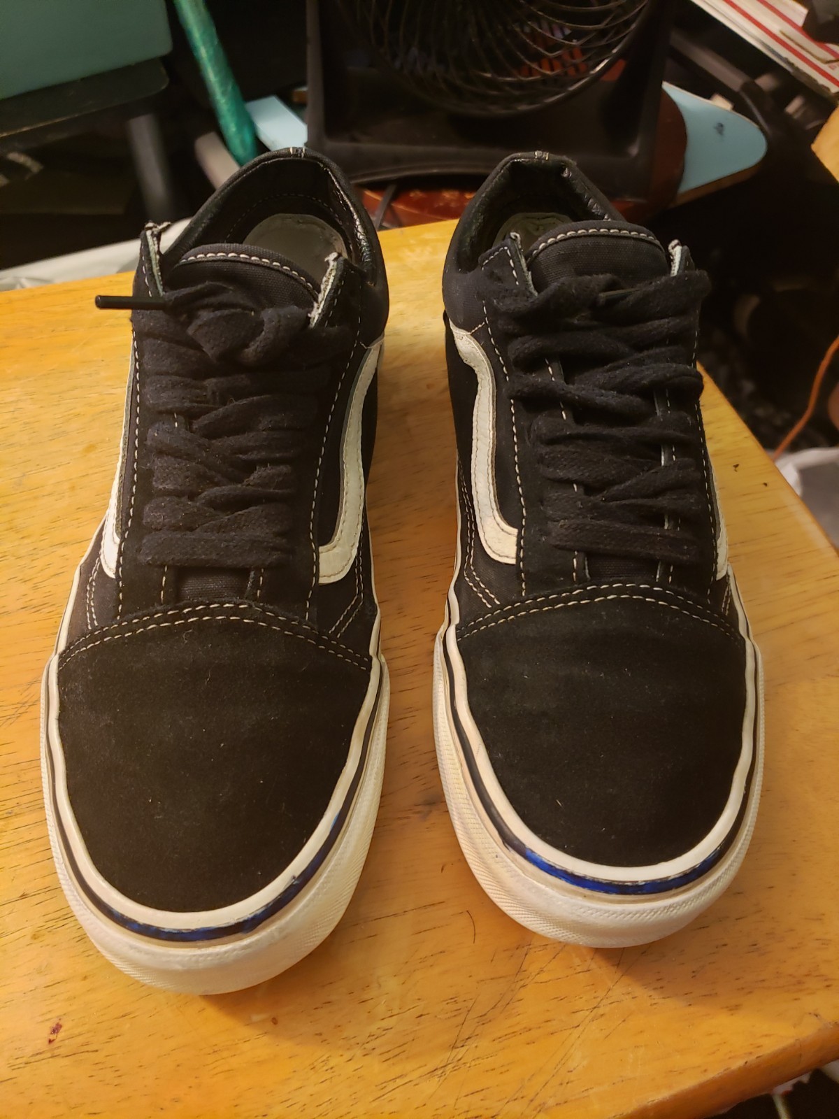 Vans Old Skool Shoes  Womens Size 8- Mens 6.5 Black White Low Top Skate classic