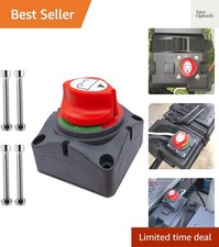 Battery Disconnect Switch 12V - 48V, Marine Battery Switch Disconnect Power C...