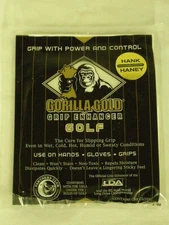 Gorilla Gold Grip Enhancer Cloth Tacky Grip NEW Hank Haney Golf
