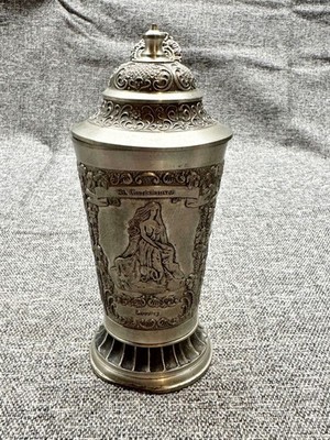 VINTAGE GERZ ZINN KRUG STEIN LORELEY ST GOARSHAUSEN DEUTSCH 97% ZINN 27CM