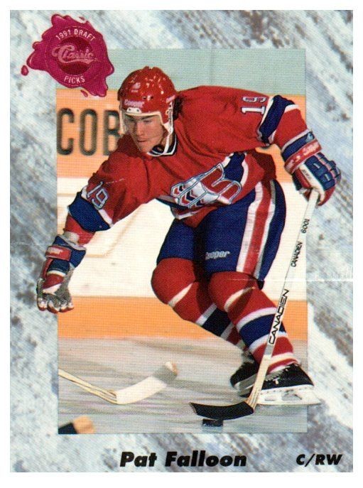 1991 Classic Draft Picks Pat Falloon #2 San Jose Sharks Hockey Rookie Card
