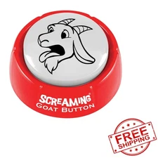 Screaming Goat Desk Toy | Hilarious Battery-Powered Button Ideal for Gag Gifts