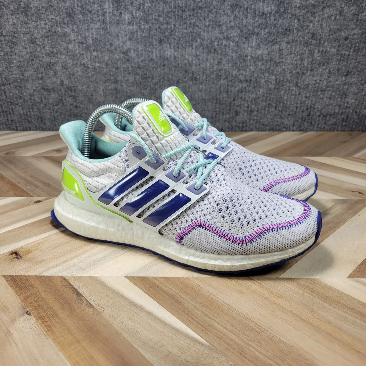 Adidas UltraBoost 1.0 White Blue Lemon for sale | eBay