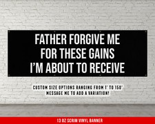 Motivational Home Gym Banner - Large Quote - Weightlifting Fitness